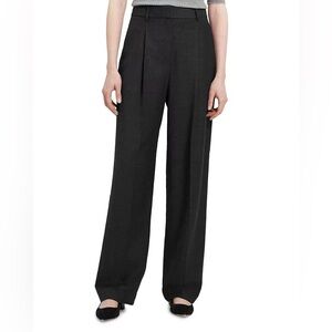 Theory Wool Pleat Wide Leg pants